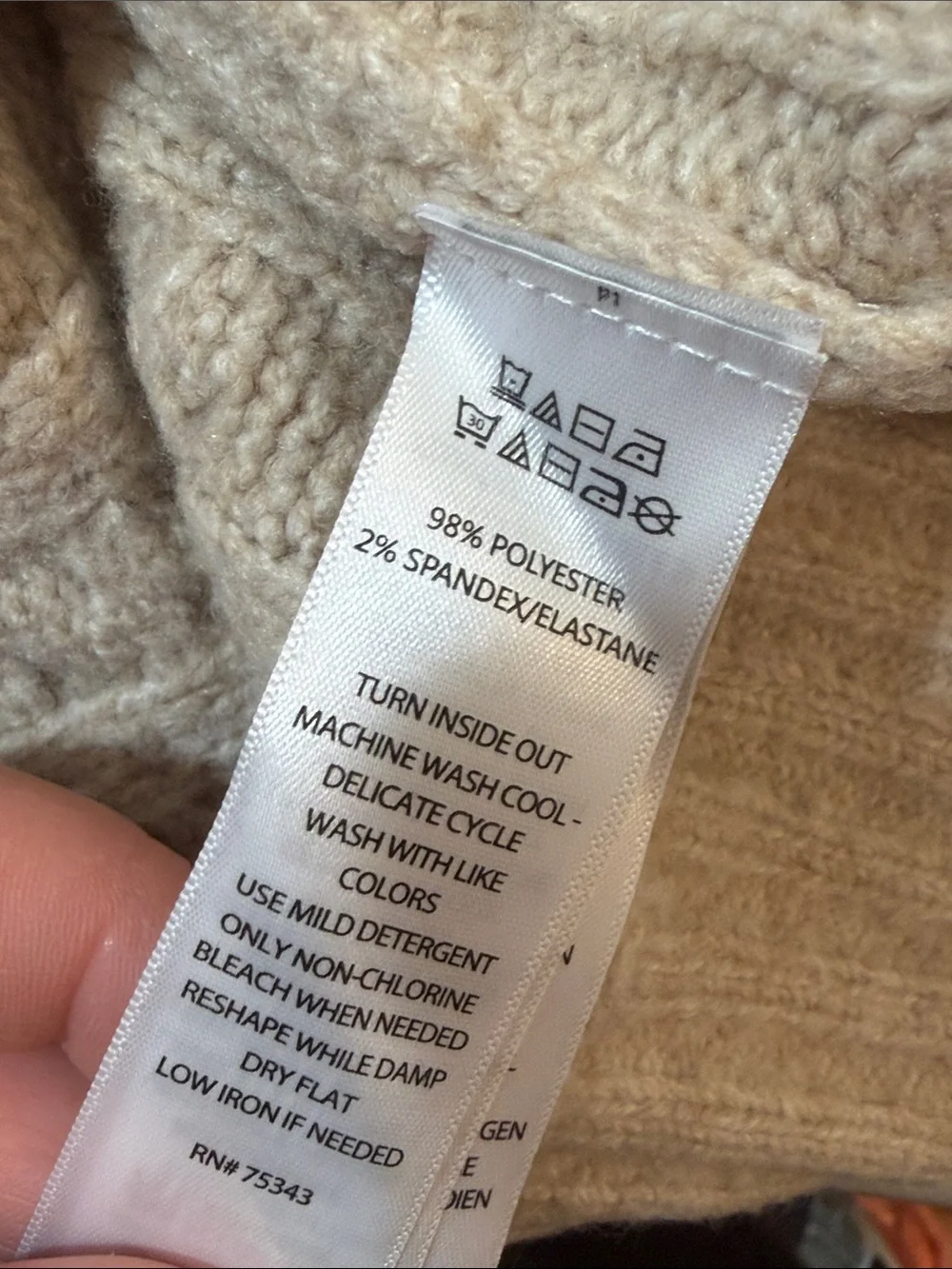 NWT Joie Beige Cable Knit Crewneck Sweater Fisherman Soft Cosy Oversized M Fall